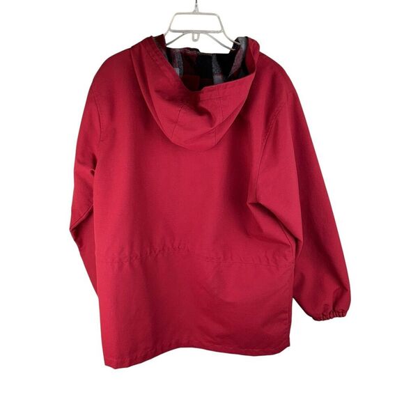 Woolrich Women's Ruby Jacket - Size M - Red, plaid lining Hood - Picture 2 of 5